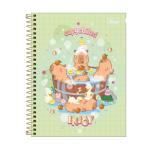 CADERNO ESPIRAL CAPA DURA COLEGIAL 1 MATERIA CAPYCLUB 60F